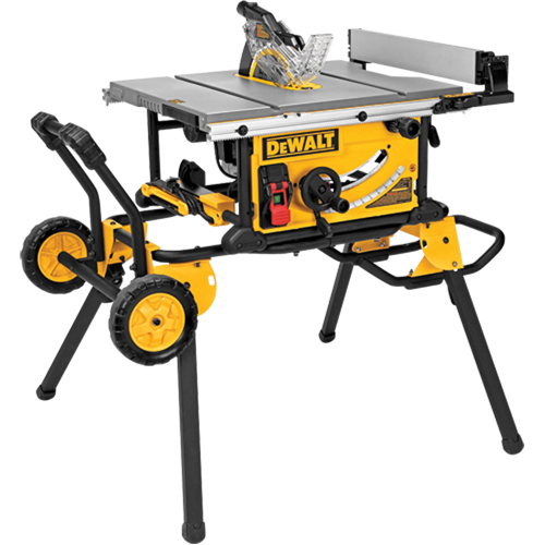 Jobsite Table Saw With Rolling Stand, 15 A, 4800 RPM R.M.G. Prévention