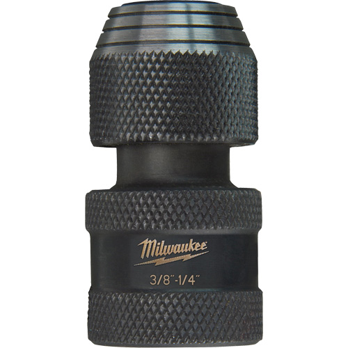Shockwave Impact Driver Square to Hex Socket Adapter, Impact, 1/4" Drive, 3/8" Socket, 1.875" L R.M.G. Prévention