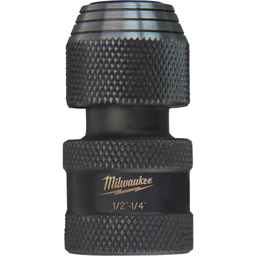 Shockwave Impact Driver Square to Hex Socket Adapter, Impact, 1/4" Drive, 1/2" Socket, 1.875" L R.M.G. Prévention