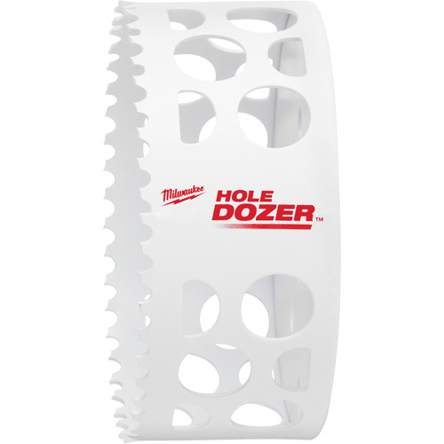 Scie-cloche Hole Dozer, 4-1/2", Profondeur de la coupe 1-5/8", Bim&eacute;tal R.M.G. Prévention