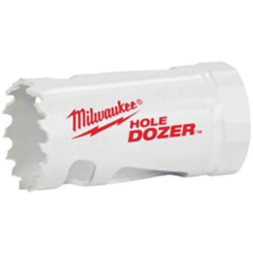 Scie-cloche Hole Dozer avec arbre, 1-1/4", Profondeur de la coupe 1-5/8", Bim&eacute;tal R.M.G. Prévention