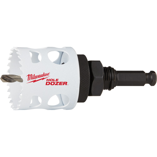 Hole Dozer Hole Saw with Arbor, 2", 1-5/8" Depth of Cut, Bi-Metal R.M.G. Prévention