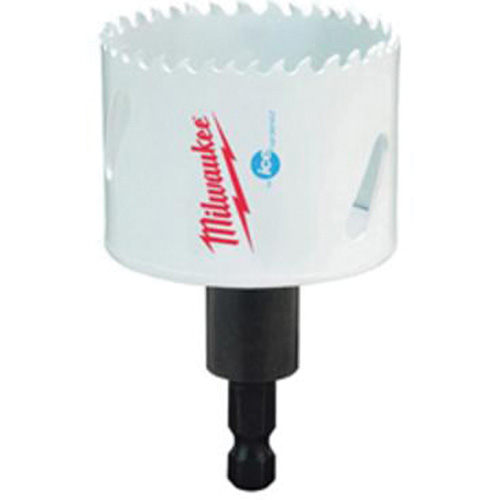 Scie-cloche Hole Dozer avec arbre, 2-1/8", Profondeur de la coupe 1-5/8", Bim&eacute;tal R.M.G. Prévention