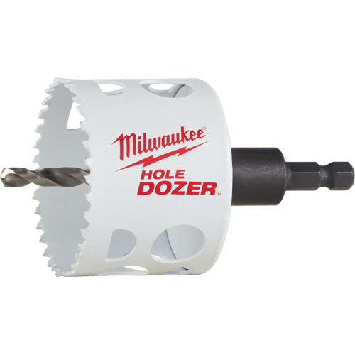 Hole Dozer Hole Saw with Arbor, 2-1/2", 1-5/8" Depth of Cut, Bi-Metal R.M.G. Prévention