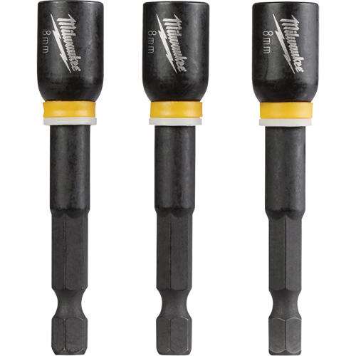Shockwave Impact Duty Nutsetter, 1/4" Tip, 5/16" Drive, 2-9/16" L, Magnetic R.M.G. Prévention