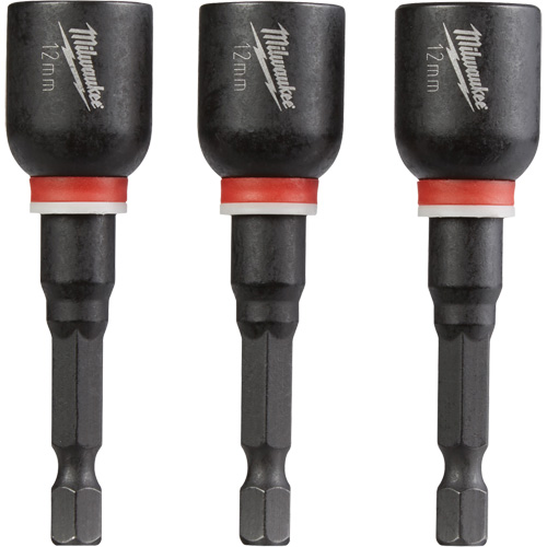 Shockwave Impact Duty Nut Driver, 1/4" Tip, 12 mm Drive, 2-9/16" L, Magnetic R.M.G. Prévention
