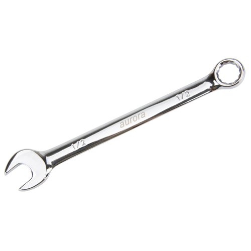 Cl&eacute; mixte, 12 pans, 1/2", Fini Chrome R.M.G. Prévention