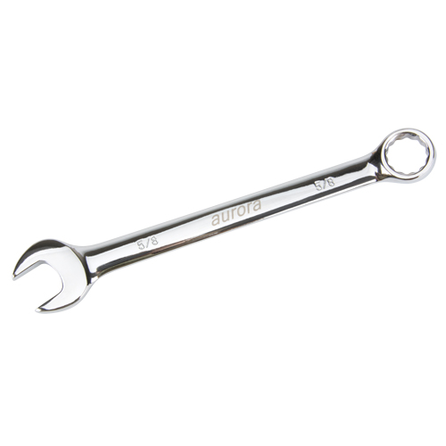 Combination Wrench, 12 Point, 5/8", Chrome Finish R.M.G. Prévention