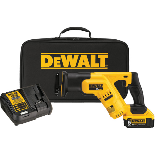 Max Compact Reciprocating Saw Kit, 20 V, Lithium-Ion Battery, 0-2900 SPM R.M.G. Prévention