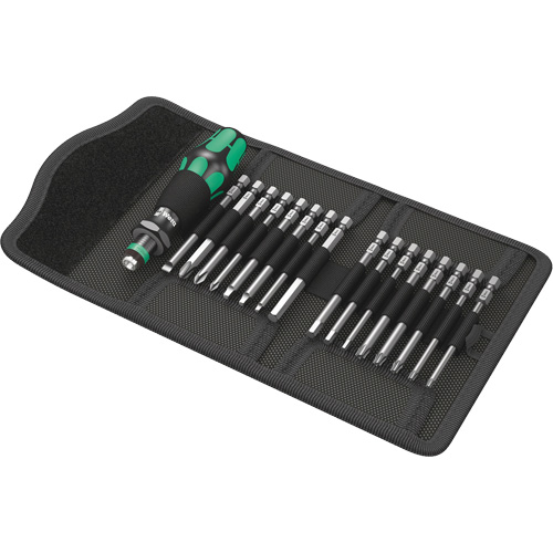 Jeu de tournevis Multi 60 Kraftform Kompakt et m&egrave;ches 17 mcx, 6-3/32" lo, Prise Plastique R.M.G. Prévention