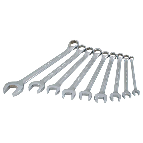 Wrench Set, Combination, 9 Pieces, Metric R.M.G. Prévention