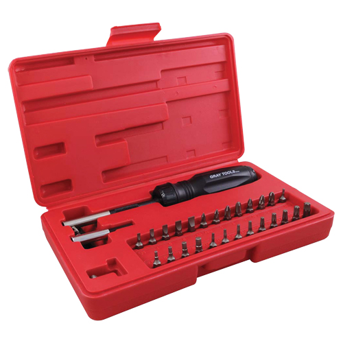 Gearless Screwdriver Set In Plastic Storage Case, 10" L R.M.G. Prévention
