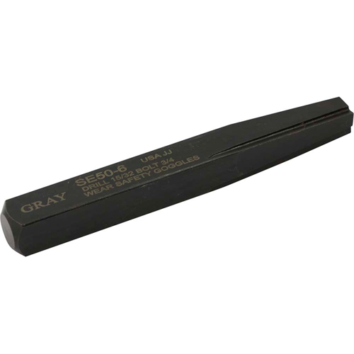 Straight Type Screw Extractor, 6, For Screw Size 3/4", Carbide R.M.G. Prévention