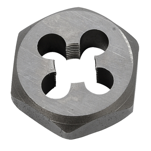 Hex Rethreading Die Nut, 1"/1-1/16" Dia., 1/8"-27 Thread, Carbon Steel/Chromium Steel R.M.G. Prévention