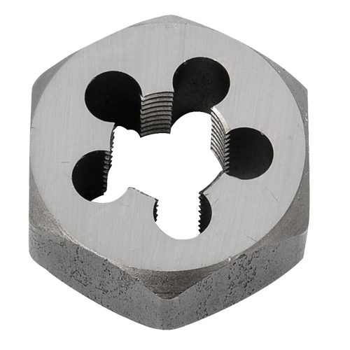 Hex Rethreading Die Nut, 1"/1-5/8" Dia., 1/2"-14 Thread, Carbon Steel/Chromium Steel R.M.G. Prévention