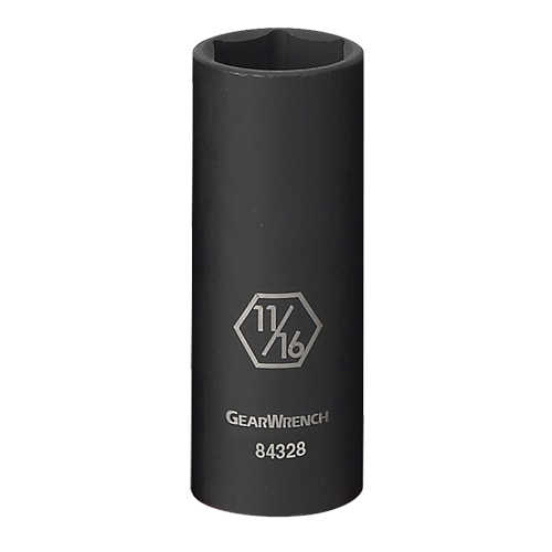 Socket, Impact, 3/4", 3/8" Drive, 6 Points, Deep R.M.G. Prévention