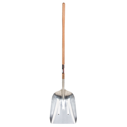 Scoop Shovel, Wood, Aluminum Blade, Straight Handle, 45-3/4" Length R.M.G. Prévention