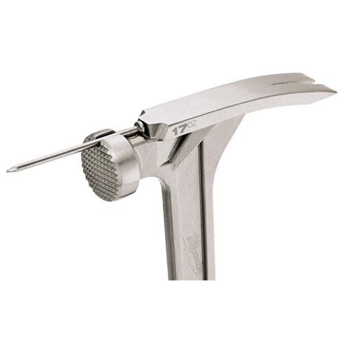 Milled Face Framing Hammer, 17 oz., Solid Steel Handle, 16-1/8" L R.M.G. Prévention