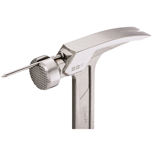 Milled Face Framing Hammer, 22 oz., Solid Steel Handle, 15" L R.M.G. Prévention