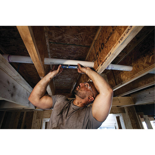 Niveau torpille robuste de s&eacute;rie 250, 9" lo, Aluminium, 4 fioles, Magn&eacute;tique R.M.G. Prévention