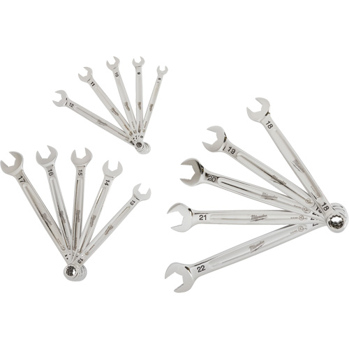 Wrench Set, Combination, 15 Pieces, Metric R.M.G. Prévention