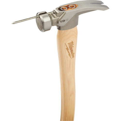 Milled Face Framing Hammer, 19 oz., Wood Handle, 16" L R.M.G. Prévention
