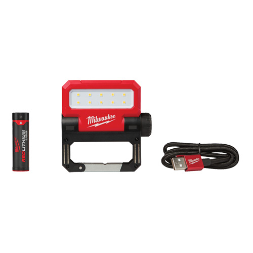USB Rover Pivoting Flood Light, LED, 550 Lumens, Rechargeable Batteries R.M.G. Prévention