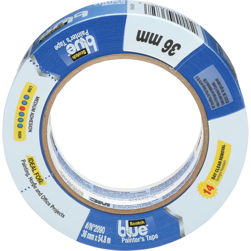 ScotchBlue Original Painter's Tape 2090, 36 mm (1-2/5") x 55 m (180'), Blue R.M.G. Prévention