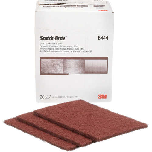 Scotch-Brite Extra-Duty Hand Pad, Aluminum Oxide, 9" x 6", Fine Grit R.M.G. Prévention