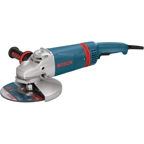 Large Angle Grinder with Rat Tail Handle, 9", 120 V, 15 A, 6000 RPM R.M.G. Prévention