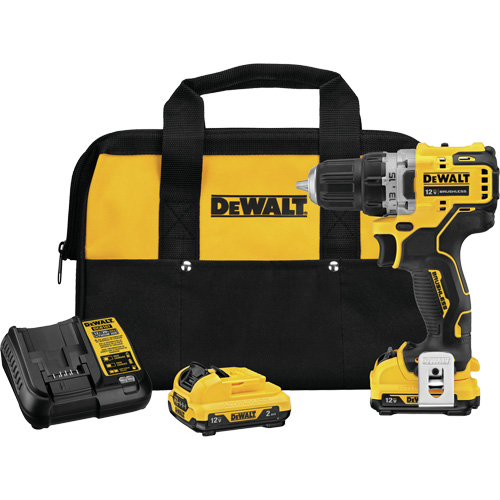 Xtreme Brushless Drill Driver Kit, Lithium-Ion, 12 V, 3/8" Chuck, 250 UWO Torque R.M.G. Prévention