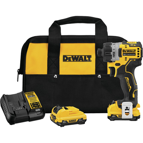 Trousse de tournevis &agrave; moteur sans balai Xtreme, 1/4", 12 V, 200 UWO couple max., Lithium-ion bloc-pile R.M.G. Prévention