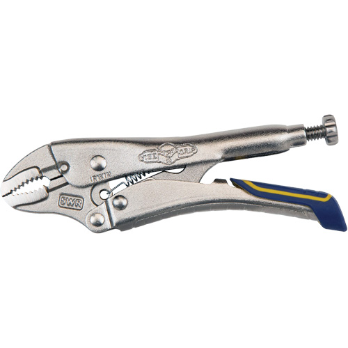 Fast Release Locking Pliers with Wire Cutter, 5" Length, Curved Jaw R.M.G. Prévention