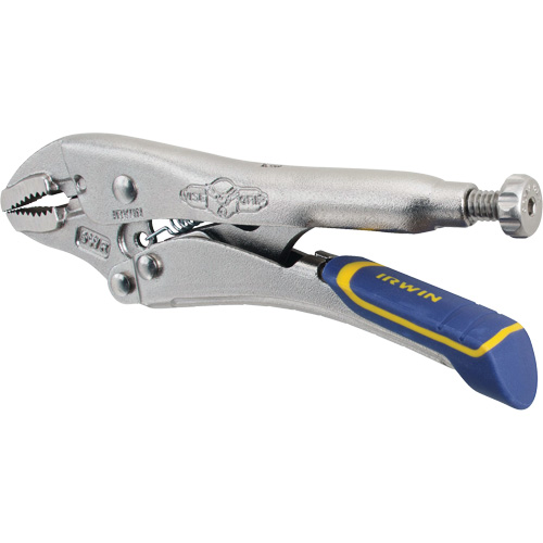 Fast Release Locking Pliers with Wire Cutter, 5" Length, Curved Jaw R.M.G. Prévention