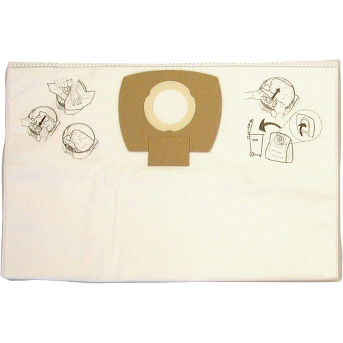 Sacs-filtre en papier pour aspirateur, 8 gal. US R.M.G. Prévention