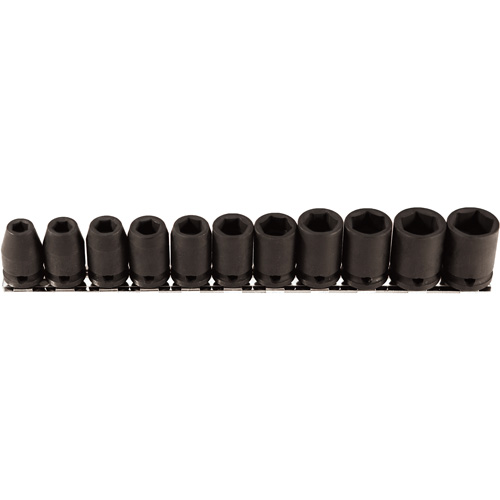 Socket Set, 11 Pcs, Impact, 3/8" Drive Size R.M.G. Prévention