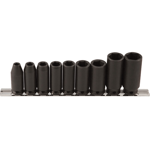 Jeu de douilles longues, 9 Mcx, Chocs, Prise de 3/8", Profond R.M.G. Prévention