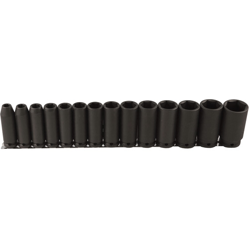 Long Socket Set, 14 Pcs, Impact, 1/2" Drive Size, Deep R.M.G. Prévention