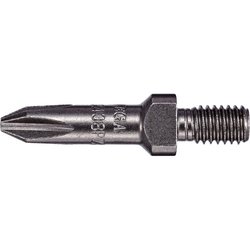 Embout cruciforme filet&eacute; 1/4"-24 extra dur R.M.G. Prévention