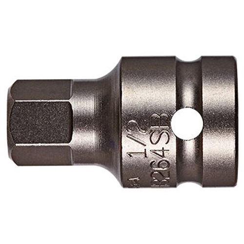 Embout &agrave; ins&eacute;rer, Hexagonale, 1/4" x 1-1/2" lo, Prise 1/2" R.M.G. Prévention