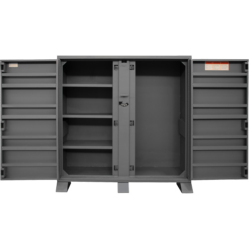 Armoire de rangement avec tablettes pour le chantier, Acier, 47,5 pi³, Gris R.M.G. Prévention