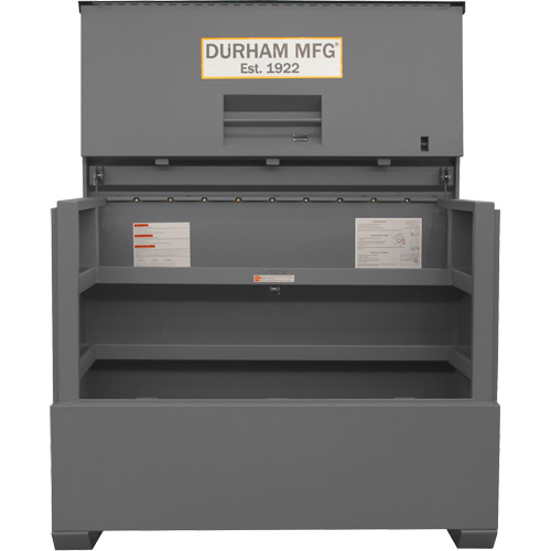 Piano Style Jobsite Storage Box, 60-1/2" W x 34-3/4" D x 49-3/8" H, Grey R.M.G. Prévention