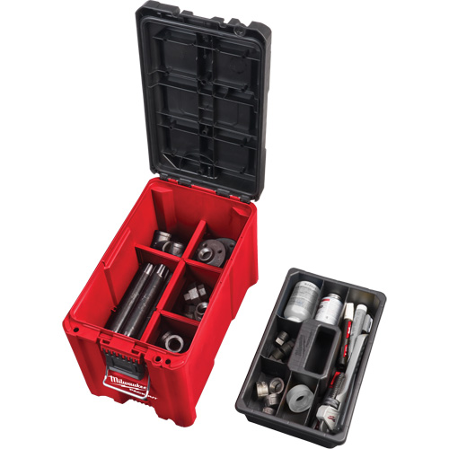 Coffre &agrave; outils compact Packout, 10" x 16-1/5" x 13", Noir/Rouge R.M.G. Prévention