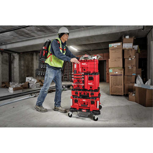 Coffre &agrave; outils compact Packout, 10" x 16-1/5" x 13", Noir/Rouge R.M.G. Prévention