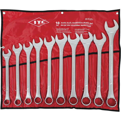 ICWJ-10S Jumbo Wrench Set, Combination, 10 Pieces, Imperial R.M.G. Prévention
