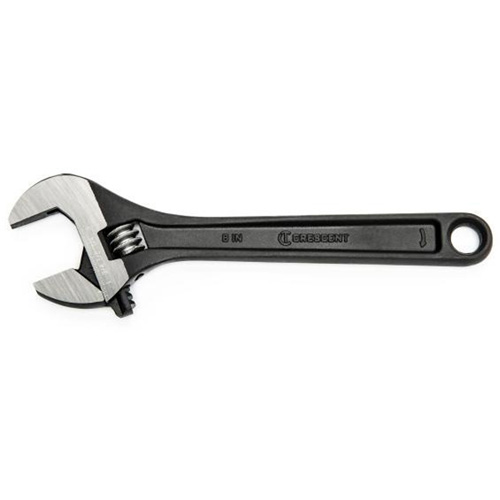 Adjustable Wrench, 8" L, 1-1/8" Max Width, Black Oxide R.M.G. Prévention