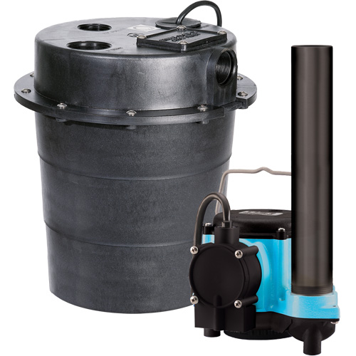 WRS Series Submersible Pump, 45 GPM, 115 V, 9 A, 1/3 HP R.M.G. Prévention