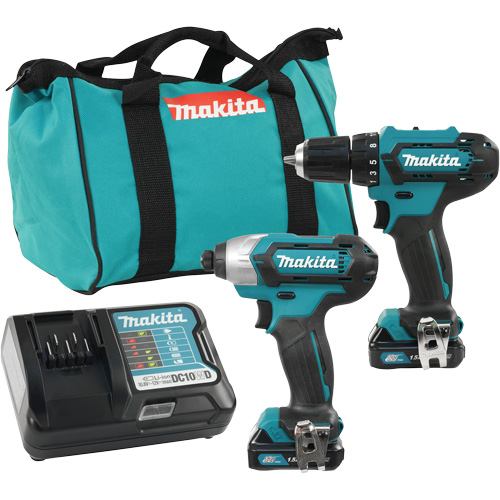 Ensemble de perceuse et tournevis &agrave; chocs sans fils, Lithium-ion, 12 V R.M.G. Prévention