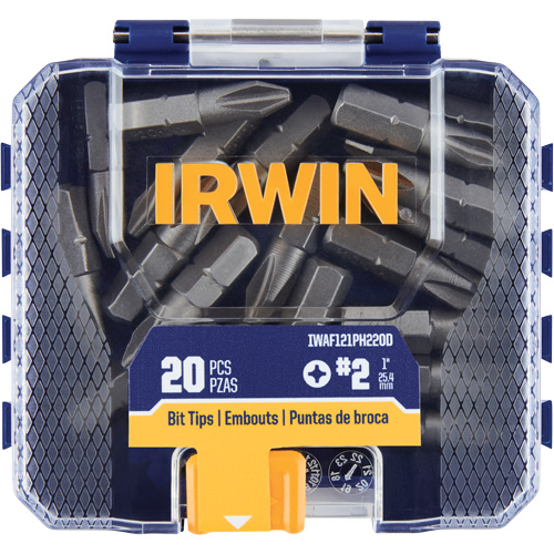 Embouts de tournevis &agrave; ins&eacute;rer, Phillips, #2, Prise 1/4" R.M.G. Prévention