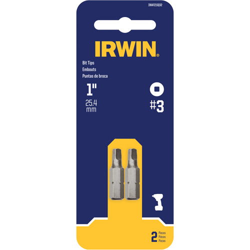 Insert Bits, Square, #3, 1/4" Drive R.M.G. Prévention